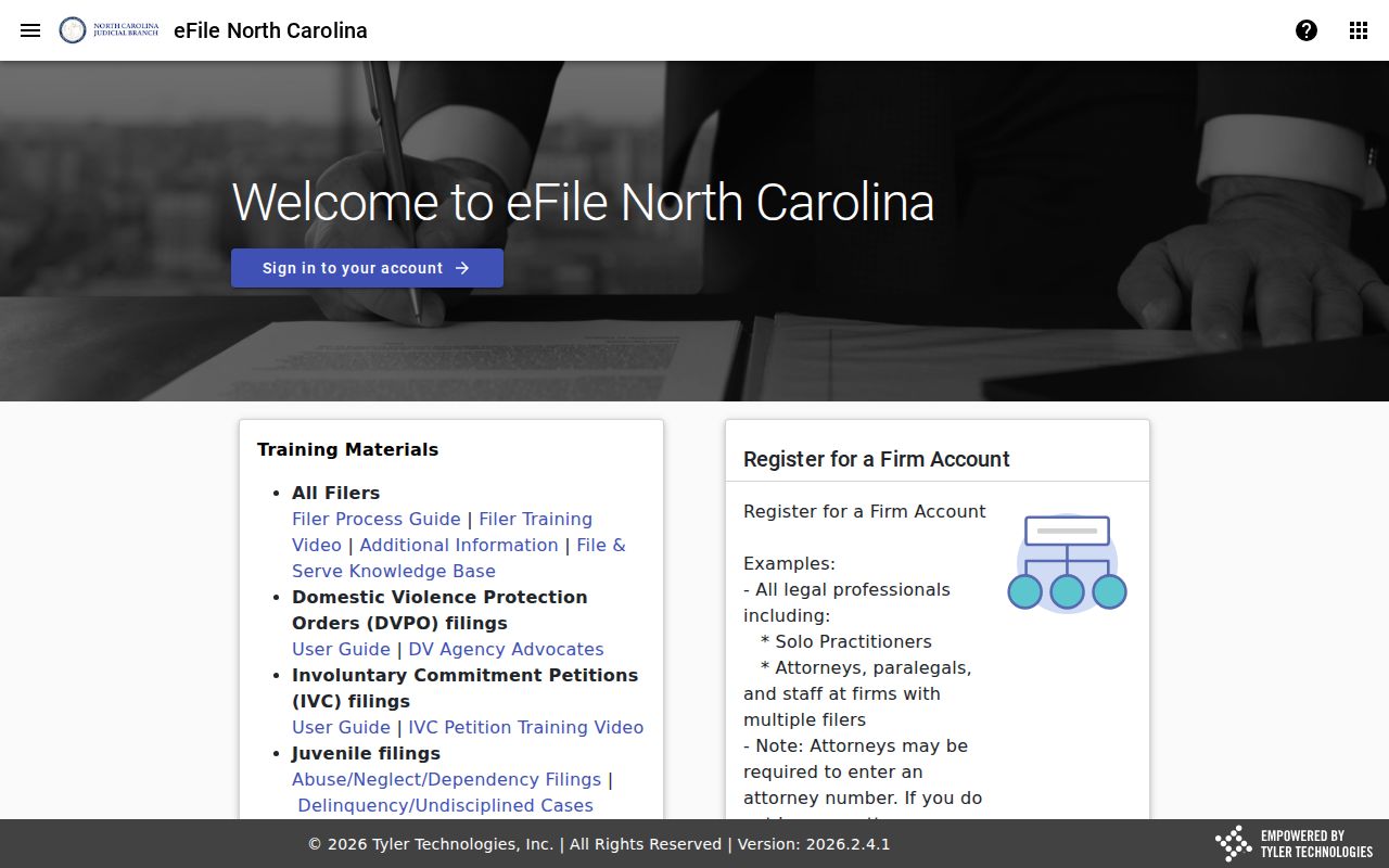 Jackson County case lookup File and Serve filing interface