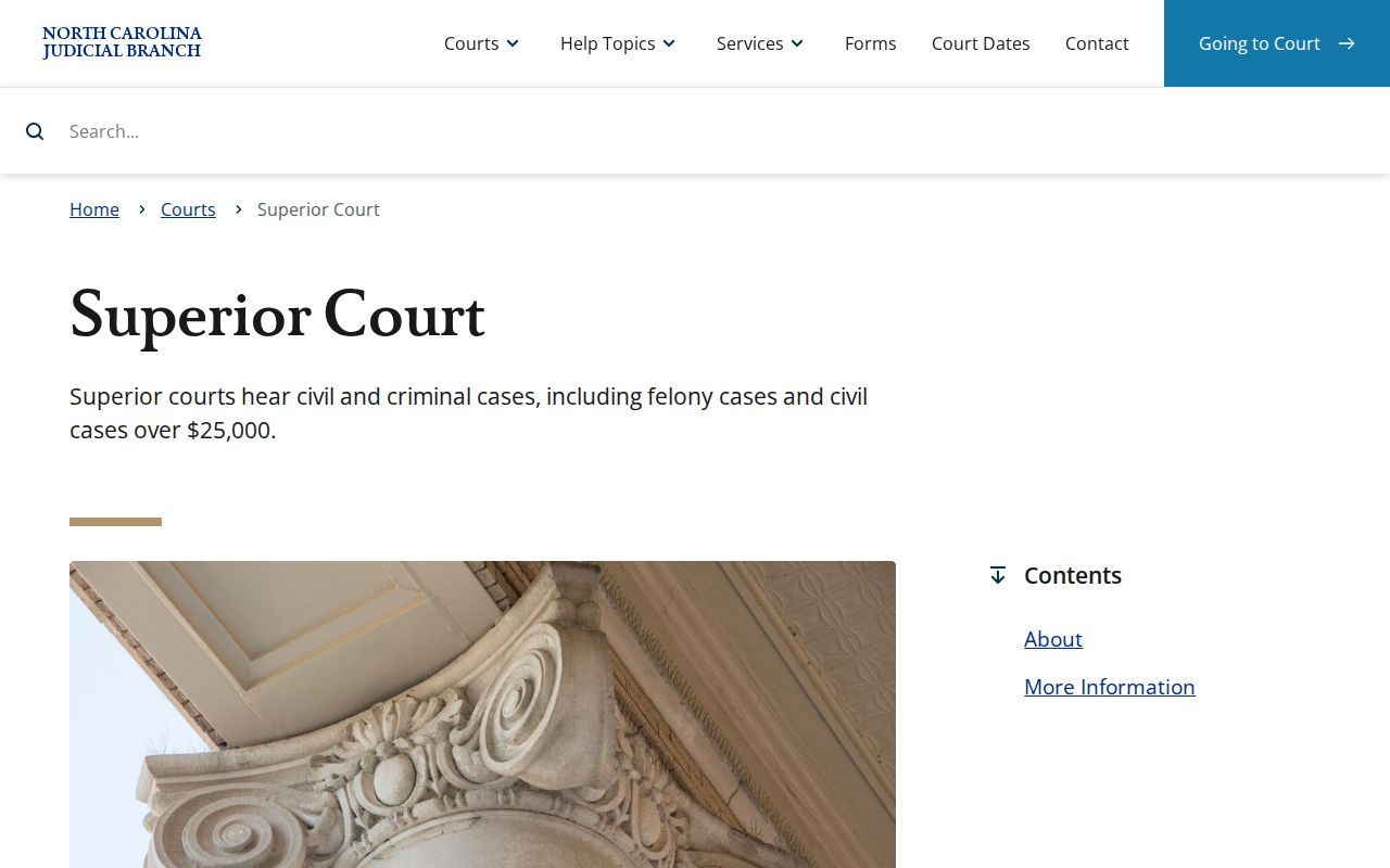 Jackson County civil docket Superior Court jurisdiction source