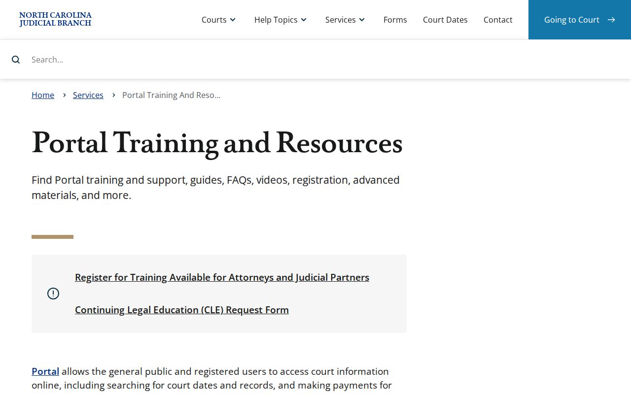 Jackson County court docket Portal training resource
